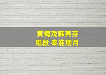 黄梅戏韩再芬唱段 秦淮烟月